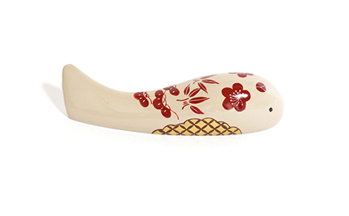 コイオキ 色漆錦鯉 3折（松竹梅金蒔絵）