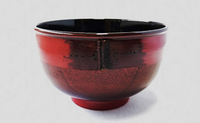 新潟特産竹塗　お椀　Φ12cm（朱塗り）
