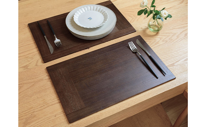 【ASAKURA】桐製ランチョンマット4枚組