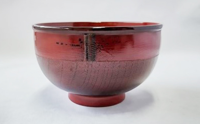 新潟特産竹塗　お椀　Φ12cm（朱塗り）