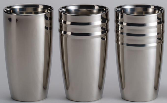 LIFE UW FACTORY タンブラー（ライン3本）光沢のあるミラー