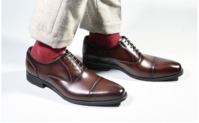 ビジネスシューズ　防水・透湿・防滑 KJ610 BR【ブラウン】26.5cm