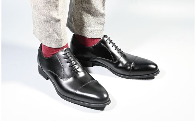 ビジネスシューズ　防水・透湿・防滑 KJ620 BL【ブラック】25.5cm