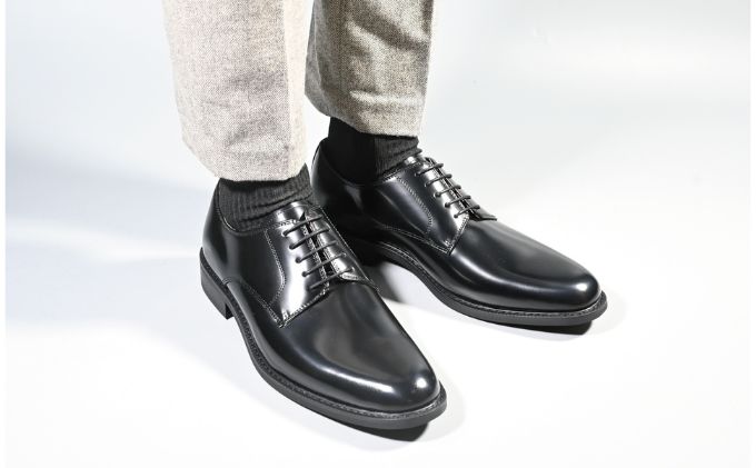 ビジネスシューズ　牛革トラッド　D8800 BL【ブラック】25.5cm