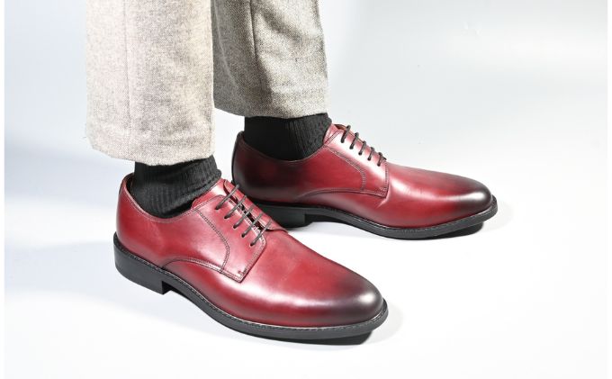 ビジネスシューズ　牛革トラッド　D8800 WI【ワイン】26.5cm