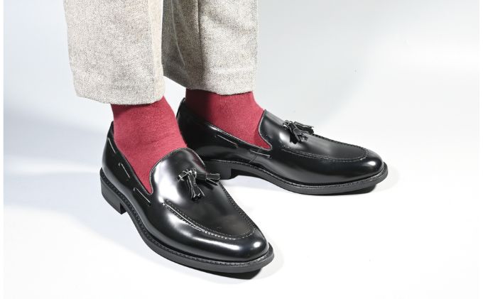 ビジネスシューズ　牛革トラッド　D8803 BL【ブラック】26.5cm