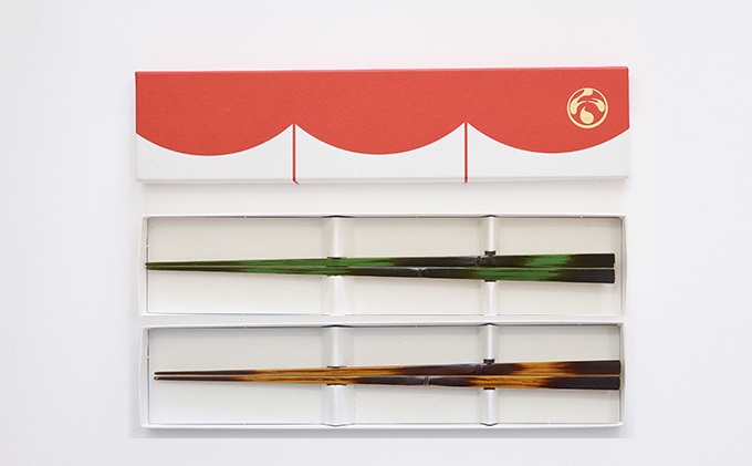 【新潟漆器 箸】mitate 竹塗箸　若竹（みどり）