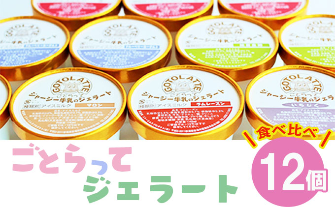 ジャージー牛の搾りたて生乳を使った濃厚な「ごとらってジェラート」食べ比べ