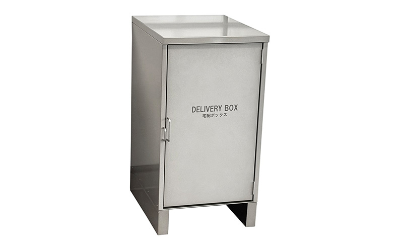 ステンレスSUS304 宅配ボックス 縦型 HST-390CG 【シャンパンゴールド】　宅配BOX 置き配 郵便受け 配達ボックス 宅配便 屋外 玄関 宅配 郵便 荷物 不在 再配達 防滴 防水 新潟 ホンマ製作所