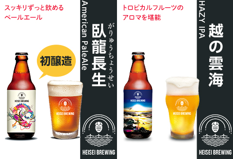 70-08クラフトビールおすすめチョイス3本セット（HEISEI BREWING）