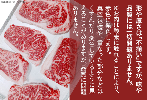 76-A0A【訳あり】不揃い 新潟県産牛（長岡産）サーロインステーキ1kg（200g×5枚）