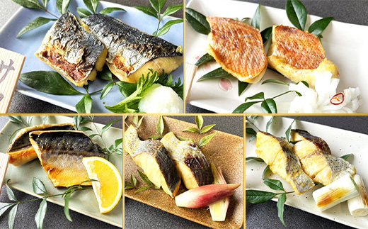 H7-C7【訳あり】個包装骨なし西京漬け5切 お試し詰め合わせ