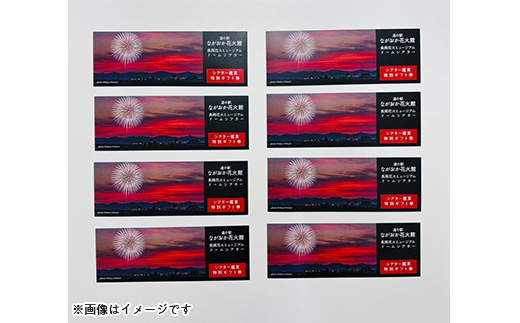 H8-03A【長岡花火】ドームシアター鑑賞ギフト券×8名様