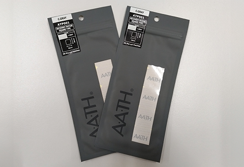 I4-62A【カラー：クールグレイ】リカバリーウェアA.A.TH/リカバリーパッチ スクエアタイプ2セット（品番：ATP001）