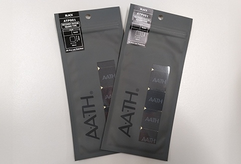 I4-62B【カラー：ブラック】リカバリーウェアA.A.TH/リカバリーパッチ スクエアタイプ2セット（品番：ATP001）