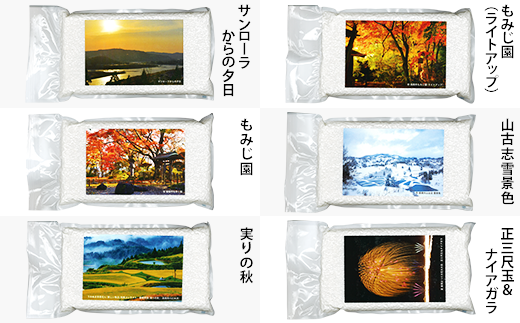 7SK08-1北魚沼産コシヒカリ（長岡川口地域）無洗米真空パック 2.4kg（300g×8袋）「見て味わう長岡の四季」