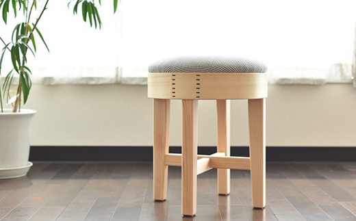 62-03Bスツール　一重刺子