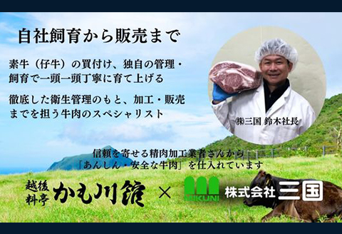 66-13B美味極上 越後牛サーロインステーキの越後味噌漬3枚入り