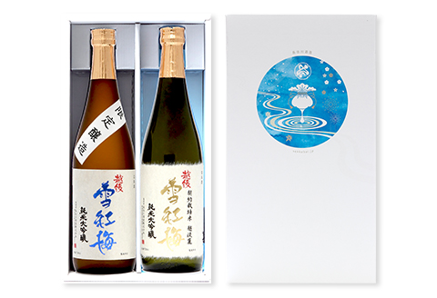 M8-01A越後雪紅梅 純米大吟醸セット 720ml×2本