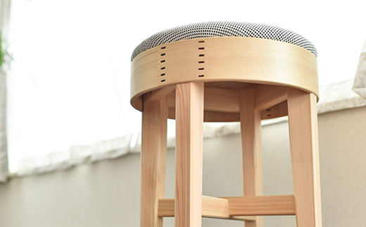 62-03Bスツール　一重刺子