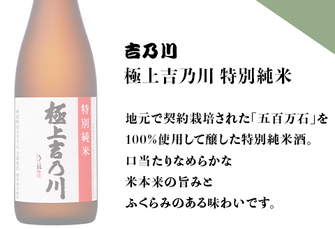 95-A9A極上吉乃川 純米吟醸・吟醸・特別純米 720ml 3本セット