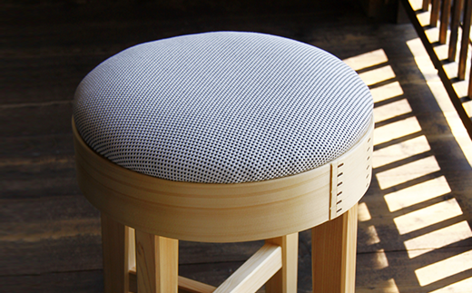 62-03Bスツール　一重刺子