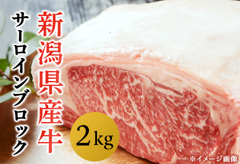 76-70B新潟県産牛（長岡産）サーロイン2kgブロック