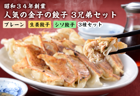I7-01A昭和34年創業 人気の金子の餃子 3兄弟セット