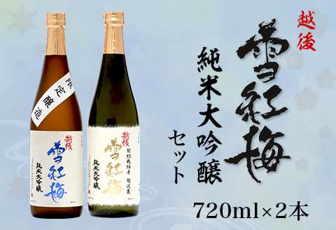 M8-01A越後雪紅梅 純米大吟醸セット 720ml×2本
