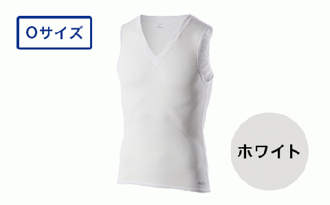 I4-08H【カラー：ホワイト サイズ：O】リカバリーウェア A.A.TH/ ノースリーブアンダー（品番：AAJ90810）