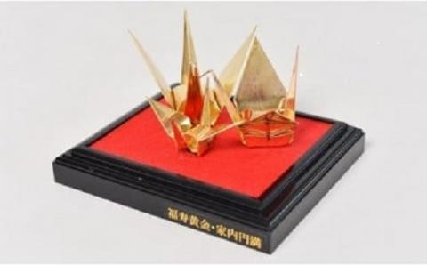 32-06B銅板親子折鶴Ｍサイズ