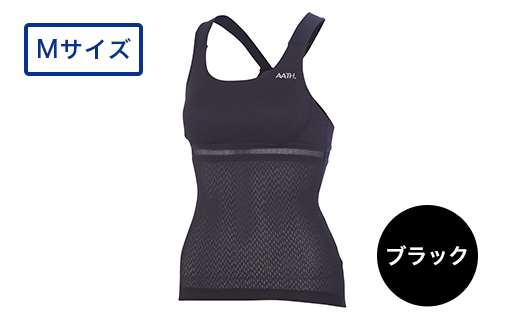I4-30B【カラー：ブラック サイズ：M】リカバリーウェア A.A.TH/ カップ付キャミソール（品番：AAJ80811）