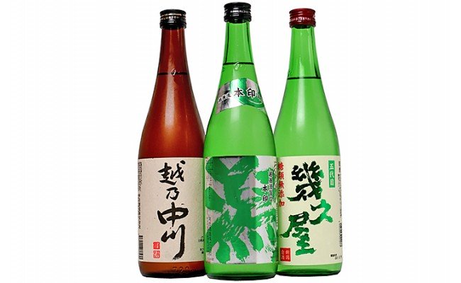 C1-40A越後銘門酒会オリジナル飲み比べセット（７２０ｍｌ×３本）