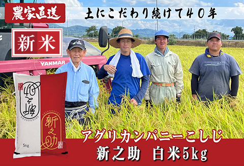 J8-7S051新潟県長岡産　新之助　5kg