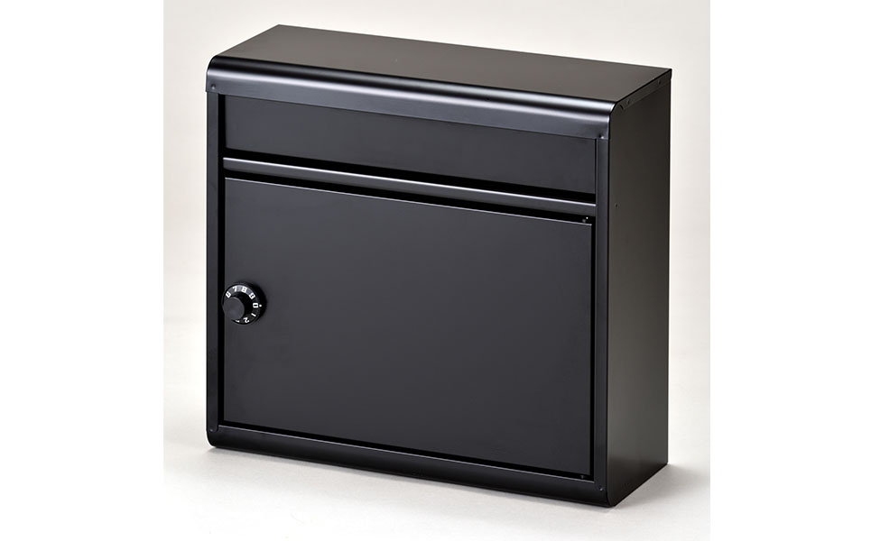 [グリーンライフ] 鍵付郵便ポスト（郵便受け） マットブラック【018P064】