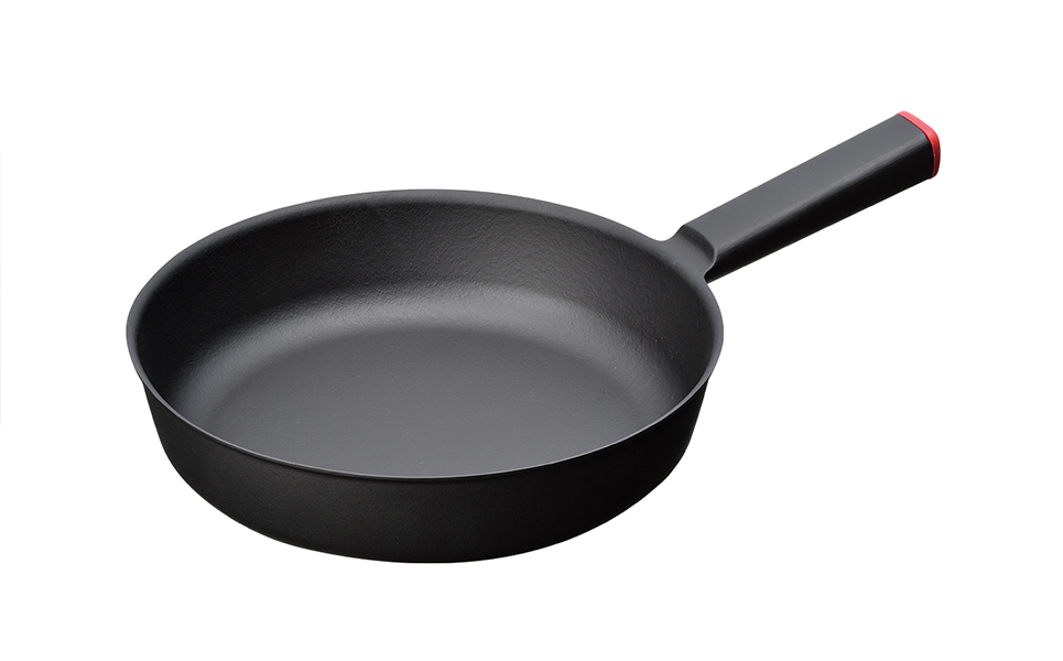 [SSC] 薄く 軽い 鋳物フライパン 24cm レッド【023P005】