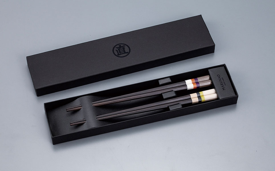 夫婦セット [バレンシアの香り&マンチェスタービー] 夫婦箸 ペア箸 結婚祝 箸 高級箸 贈答用箸 燕三条製 ものづくり [マルナオ]【026P004】 [026P004]