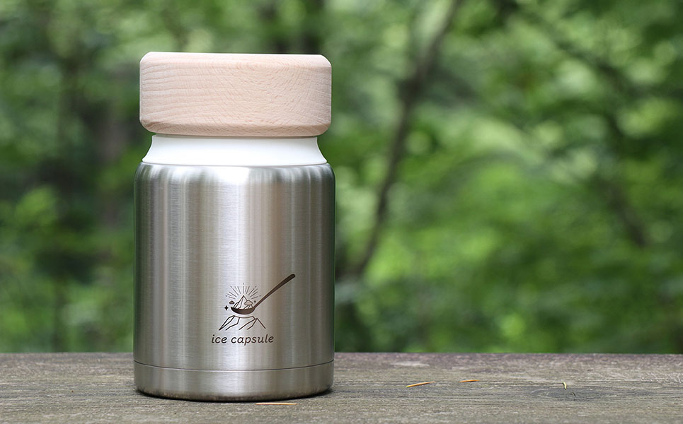 コンパクトアイスクリームメーカー ice capsule(アイスカプセル) 電源不要でアウトドア・キャンプにも 【027P006】