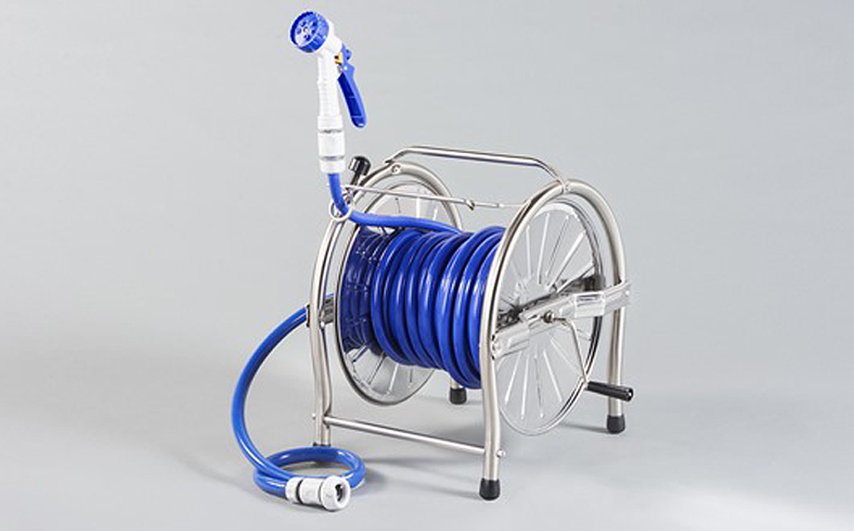 [グリーンライフ] ステンレスホースリール 25ｍ【028P002】