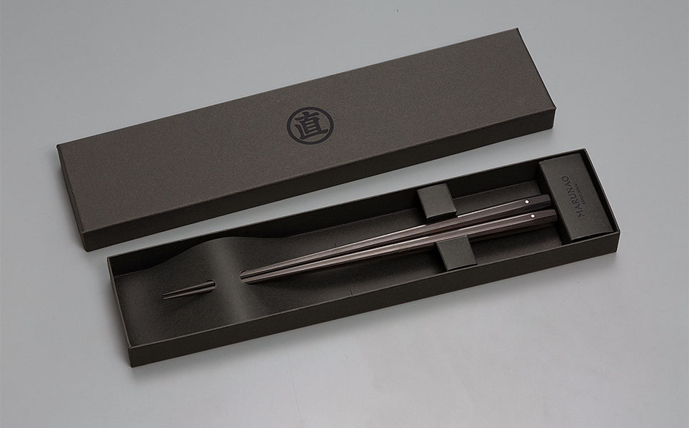 極上 十六角箸 黒檀 235㎜ 箸 高級箸 贈答用箸 23.5cm 無塗箸 燕三条 ものづくり [マルナオ]【035P018】 [035P018]