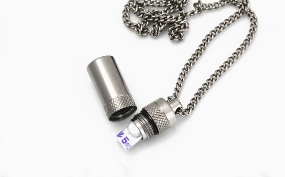 [leger（レジエ）] 純チタンニトロネックレス ローレットタイプ【047P002】