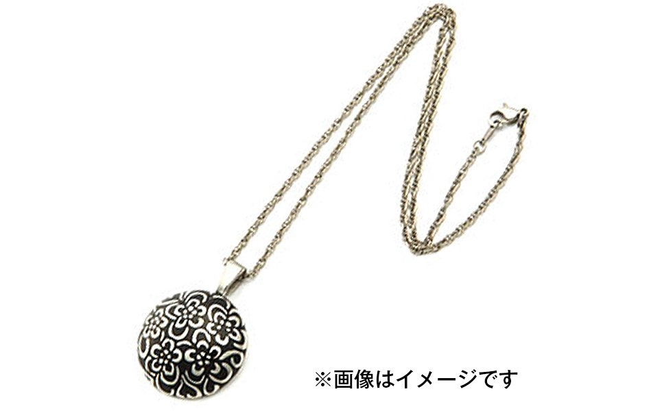 [leger（レジエ）] 純チタンネックレス 花玉(ハナダマ)平：大・緑【052P005】
