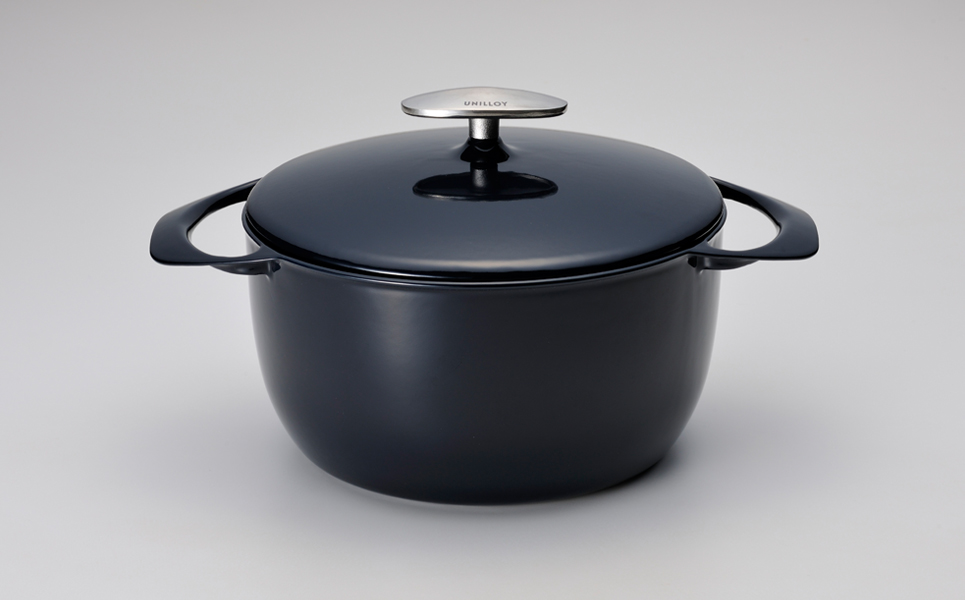 [UNILLOY（ユニロイ）] キャセロール（ホーロー鍋） 20cm 藍【065P004】