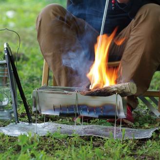 [ベルモント]焚き火台 TABI（グリルエクステンション付） ソロキャンプ グリル網付 専用ケース付 焚火台 キャンプ用品 アウトドア用品【033S006】