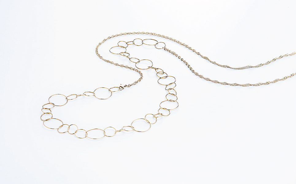 [leger（レジエ）] 純チタンネックレス マーメイドバブル【078P001】