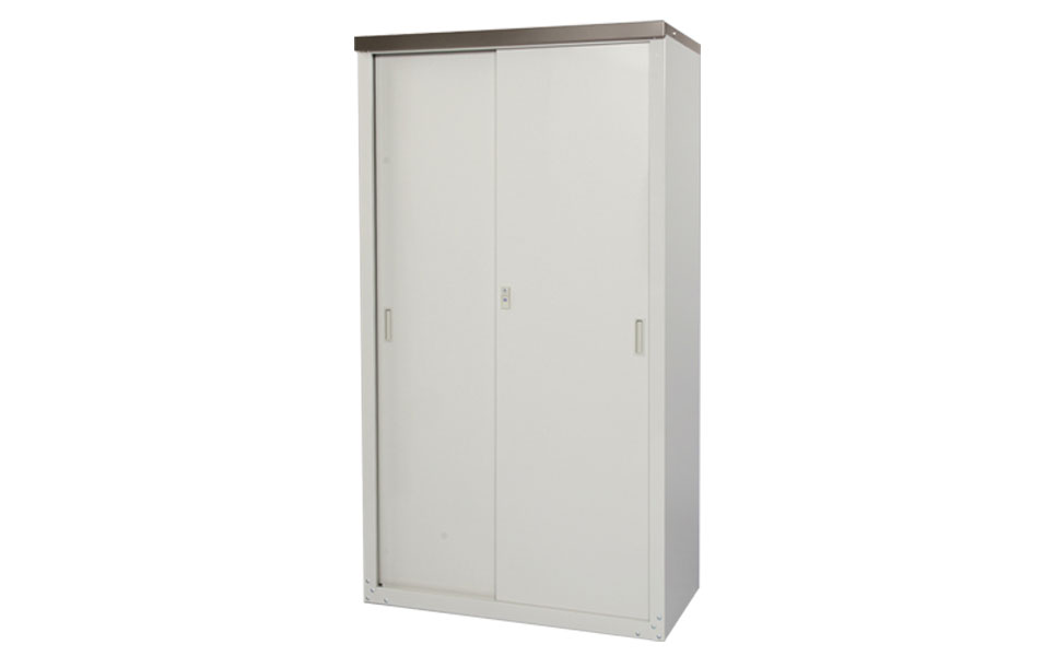 [グリーンライフ] 倉庫や物置として便利 ハーフ棚収納庫　高さ162cm【078P002】