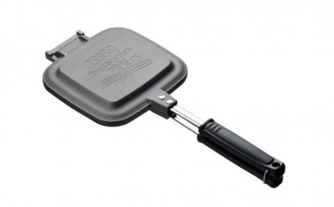 ホットサンドメーカー シルバー  炭火・ガス火・ラジエントOK！ 燕三条製 キャンプ用品 アウトドア用品 [TSBBQ]【017P033】