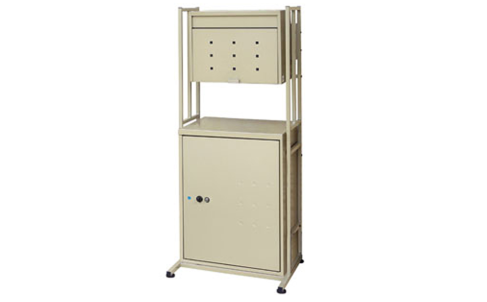 [グリーンライフ] 大容量で好評 郵便ポスト＆鍵付宅配ボックス＆スタンド【090P005】