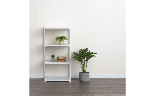 収納ラック カタスタナ 3段 ライトグレー katasuタナ 組立式 シボタイプ ラック 棚 シェルフ おしゃれ SANAKA インテリア スリム 収納 洗面所 脱衣所 収納棚 新生活 一人暮らし 【010S063】