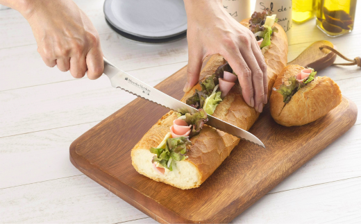 マルシェヴェルダン パンスライサー パン切り包丁 キッチン用品 庖丁 燕三条製 新生活 一人暮らし 【010S433】